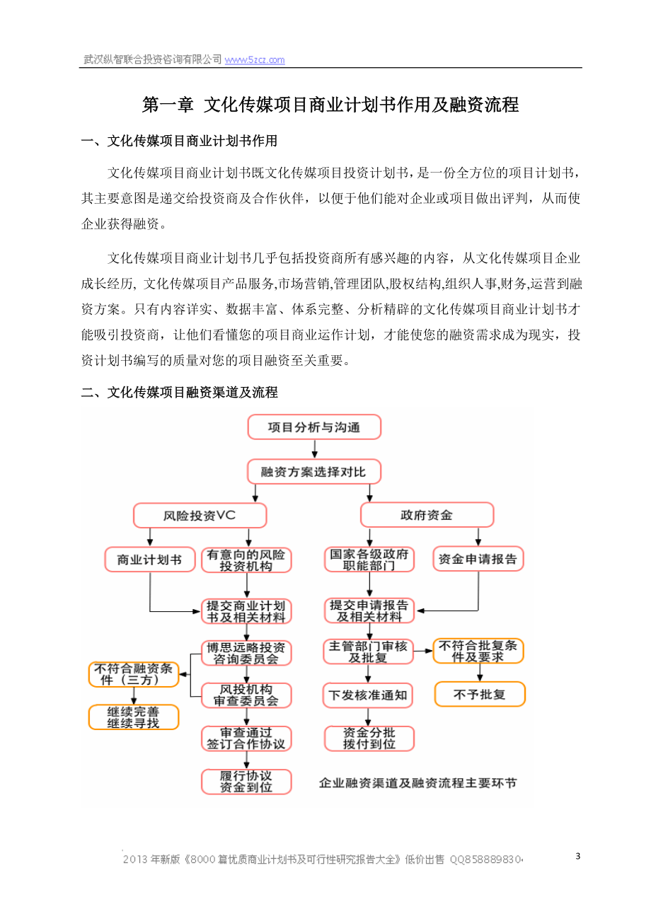 XXXXX文化传媒项目商业计划书.doc_第3页