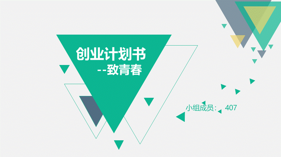 致青春创业计划书.ppt_第1页