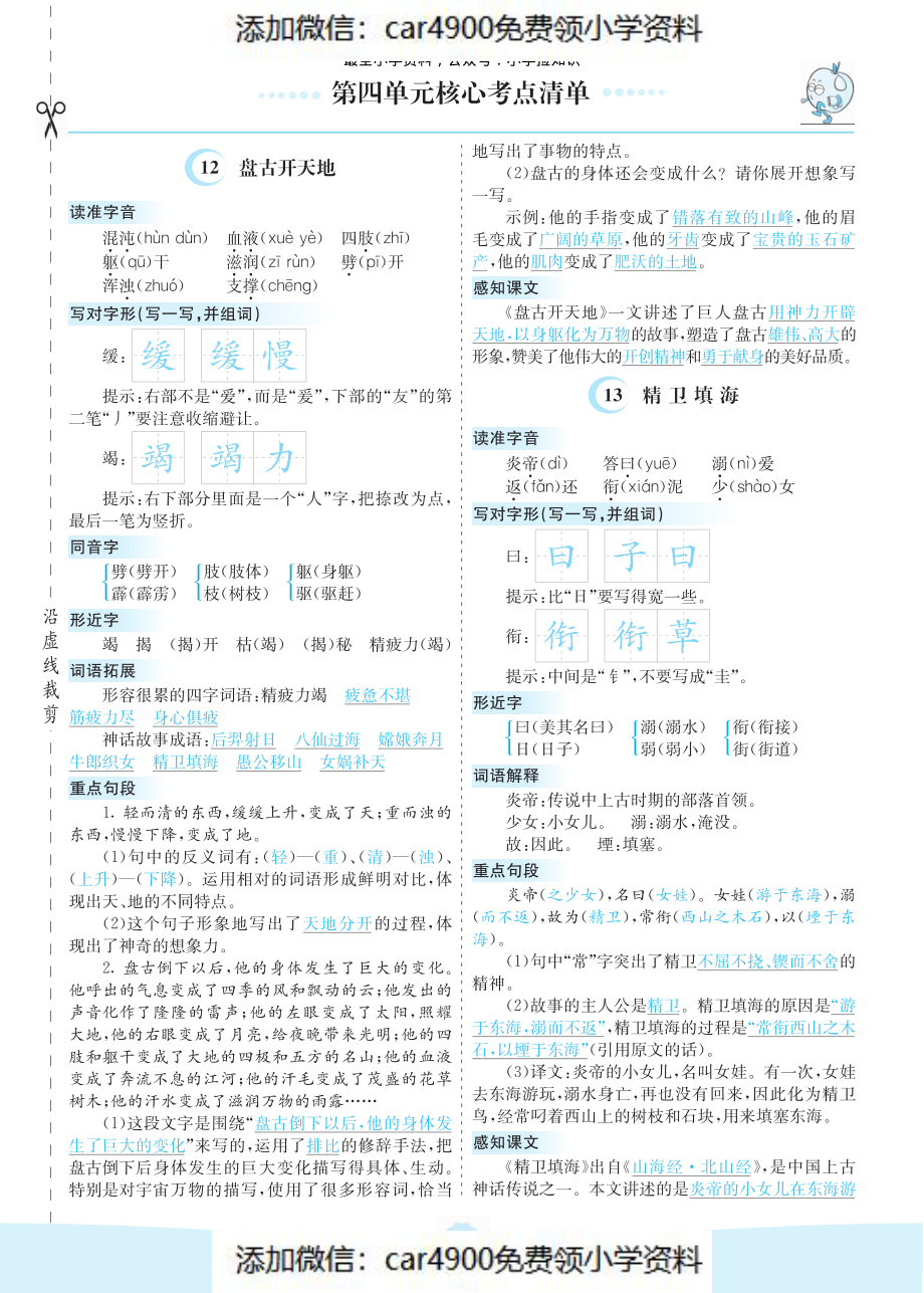 第四单元核心考点清单（）.pdf_第1页