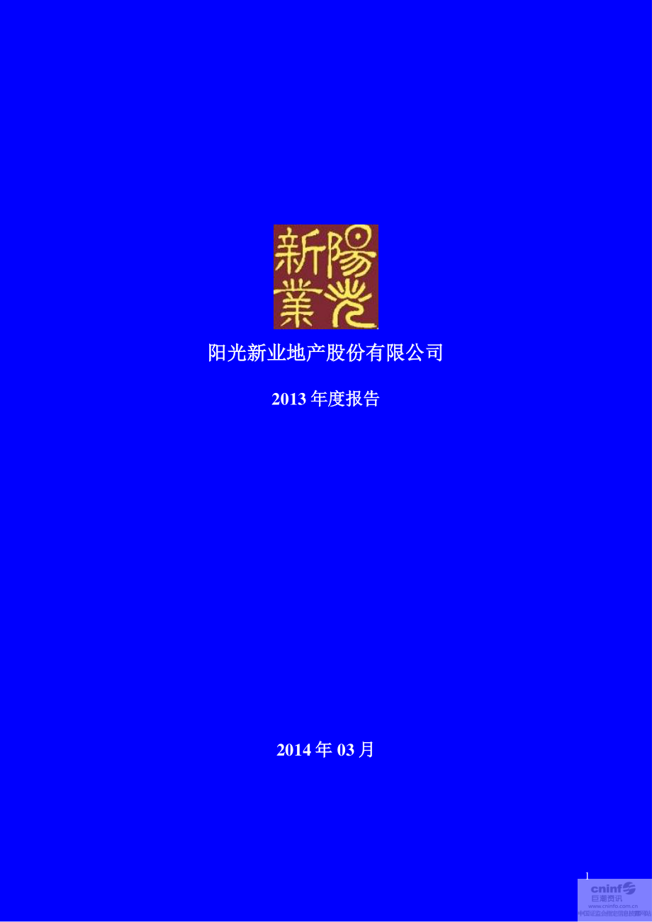 000608_2013_阳光股份_2013年年度报告（更新后）_2015-11-26.pdf_第1页