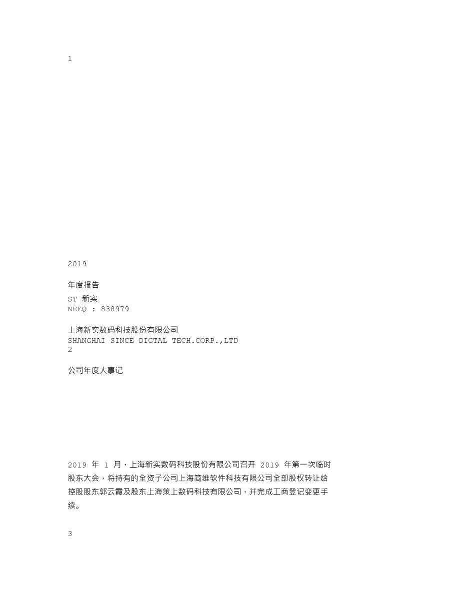 838979_2019_ST新实_2019年年度报告_2020-04-21.txt_第1页