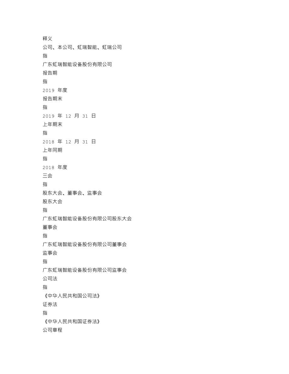 837388_2019_虹瑞智能_2019年年度报告_2020-04-28.txt_第3页