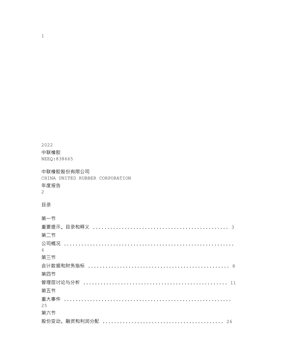 838665_2022_中联橡胶_2022年年度报告_2023-04-25.txt_第1页