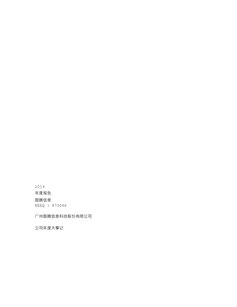 870046_2019_图腾信息_2019年年度报告_2020-03-30.txt_第1页