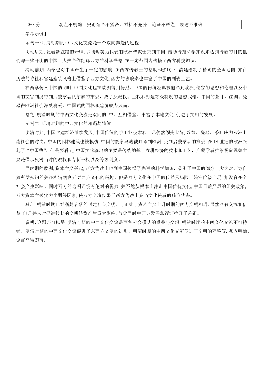 湖北省高中名校联盟2023届新高三第一次联合测评历史参考答案.docx_第2页