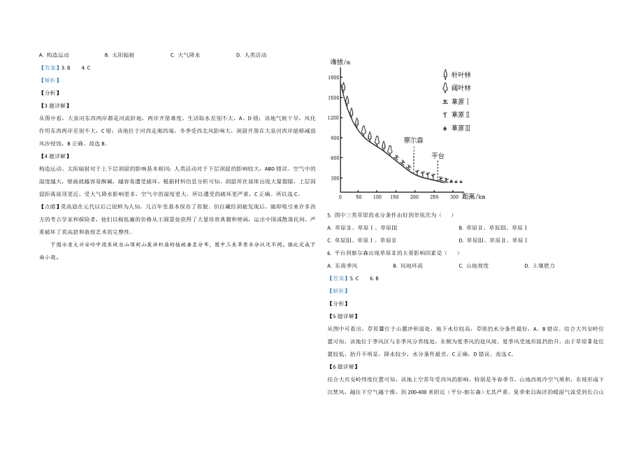 2021年高考真题 地理(山东卷)（含解析版）.doc_第2页