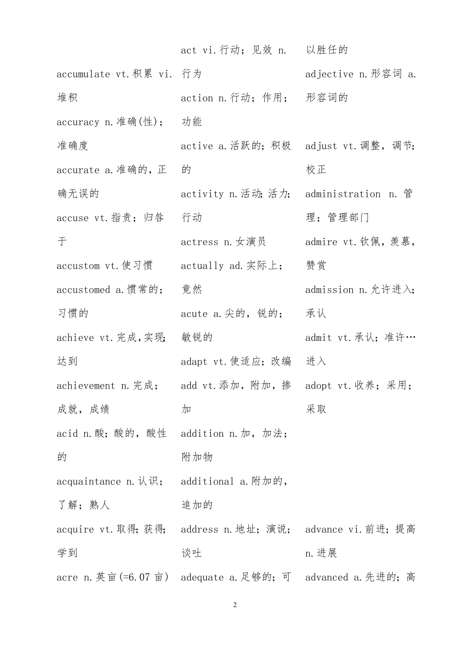 2015年全国大学英语四六级全部词汇【更多资料加入【公·众·号：HappyRan】】.doc_第2页