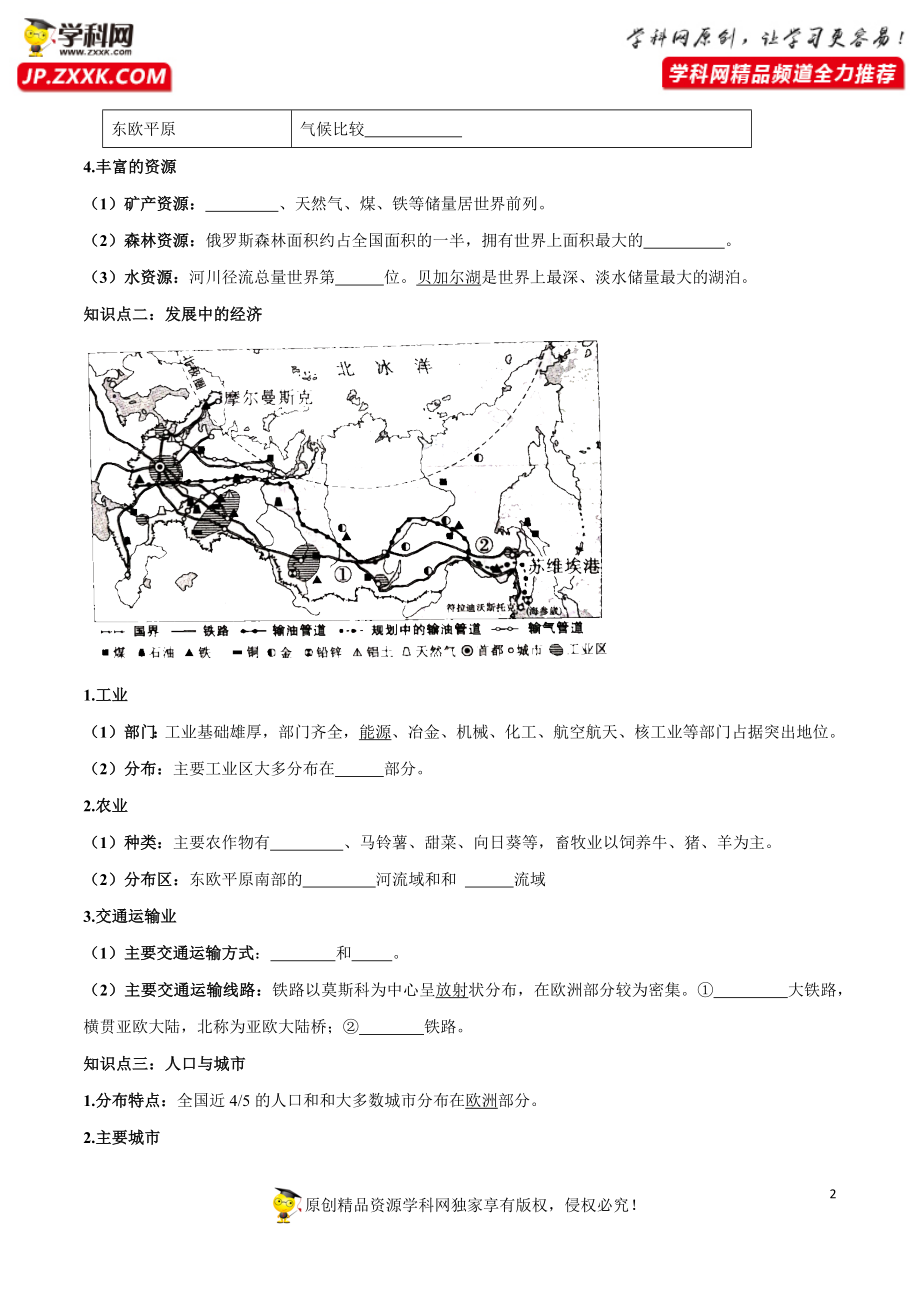 8.3 俄罗斯（填空版）.docx_第2页