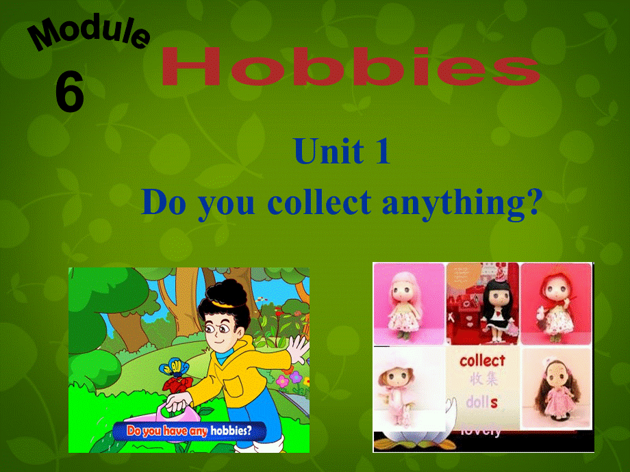 山东省潍坊高新技术产业开发区浞景学校八年级英语下册《Module 6 Unit 1 Do you collect anything》课件 .ppt_第1页