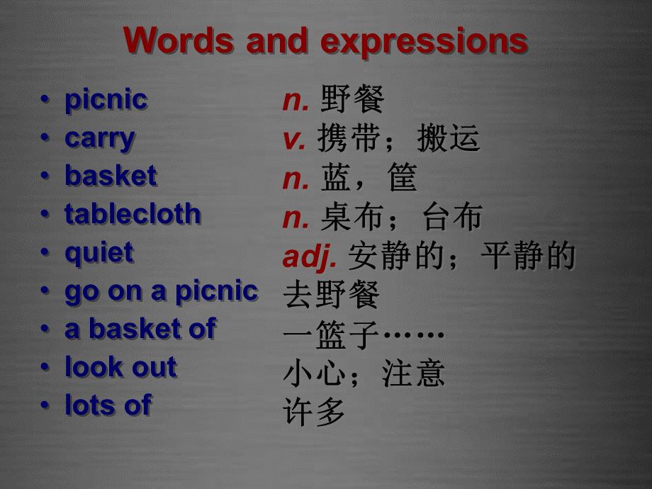 冀教初中英语七上《Lesson 28 A Family Picnic》PPT课件 (4).ppt_第2页