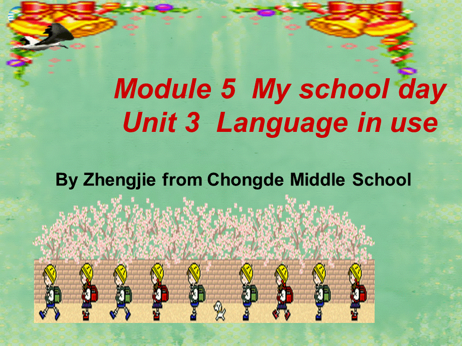 七年级英语上册 Module 5 My school day Unit 3 Language in use课件 （新版）外研版 (2).ppt_第1页