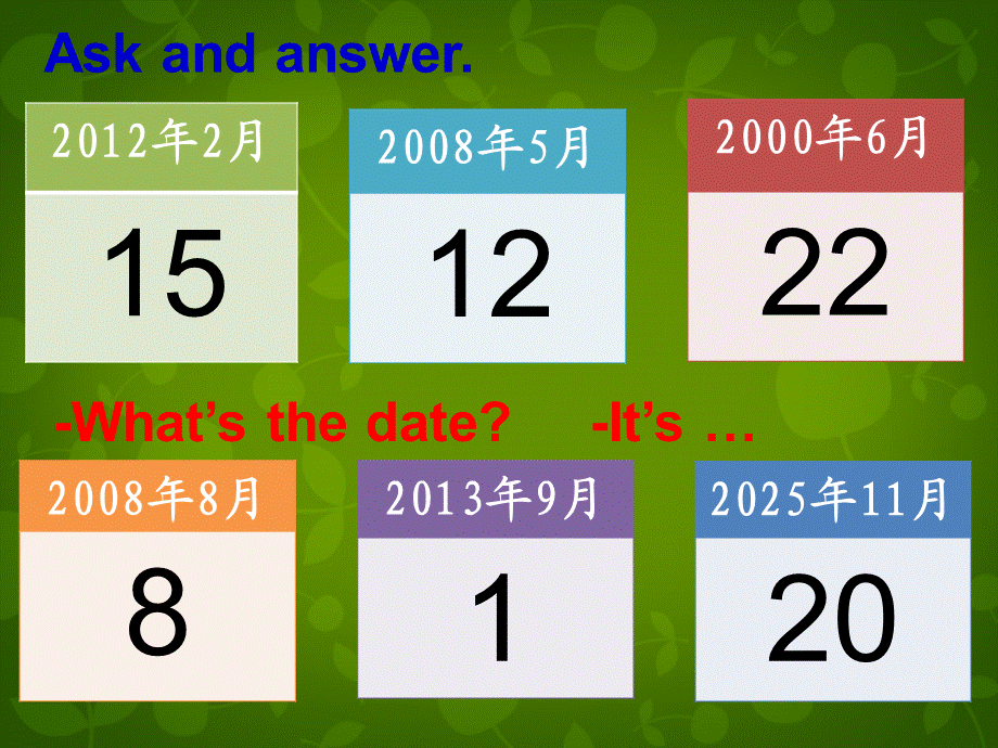 仁爱初中英语七下《Unit 7Topic 1 When is your birthdayC》PPT课件 (1).ppt_第2页