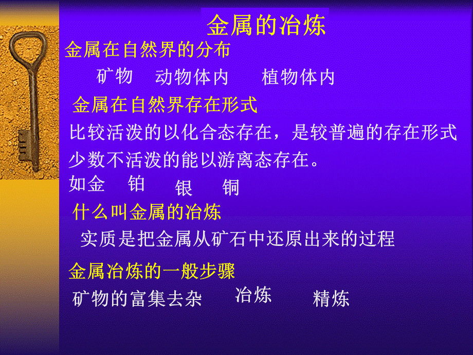 粤教初中化学九下《6.3 金属矿物与冶炼》PPT课件 (2).ppt_第1页