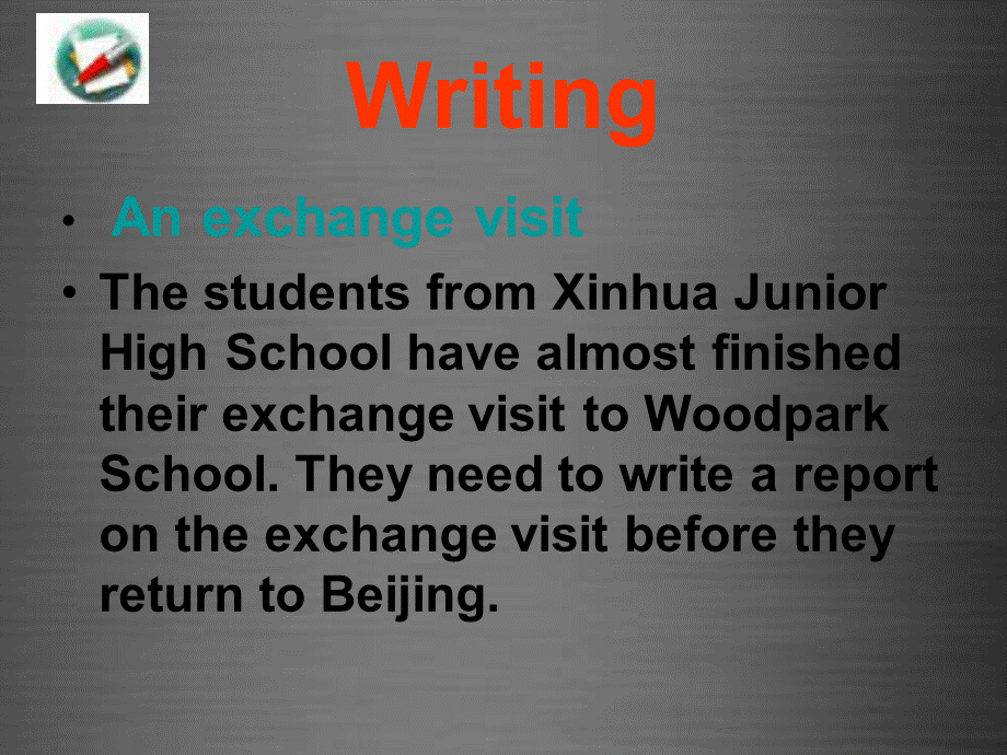 八年级英语上册 Unit 5 Educational exchanges Writing课件 .ppt_第2页