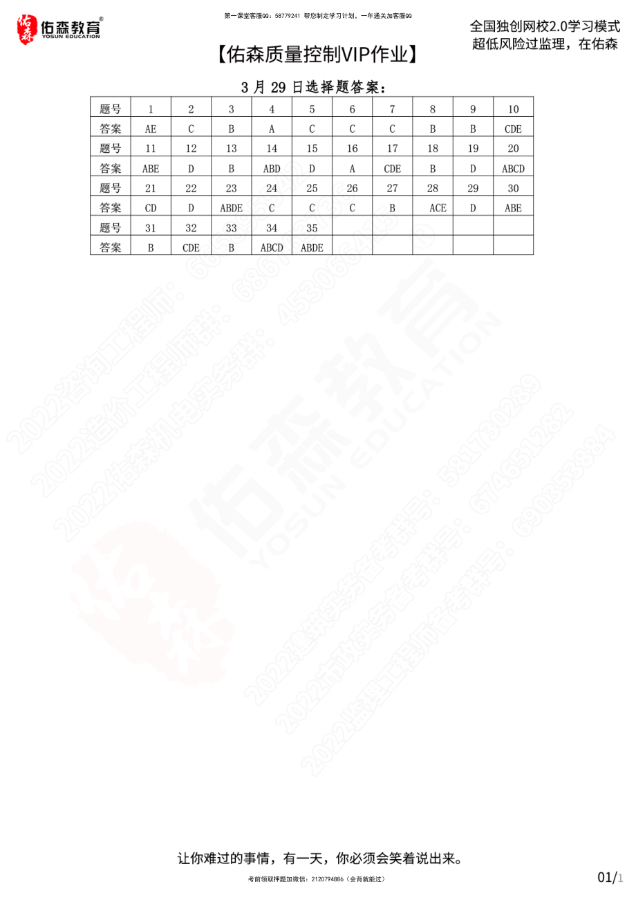 【佑森质量控制VIP作业答案】：3月29日.pdf_第1页