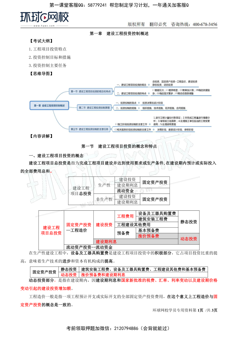 01-投资：第一章第一节建设工程项目投资的概念和特点.pdf_第1页