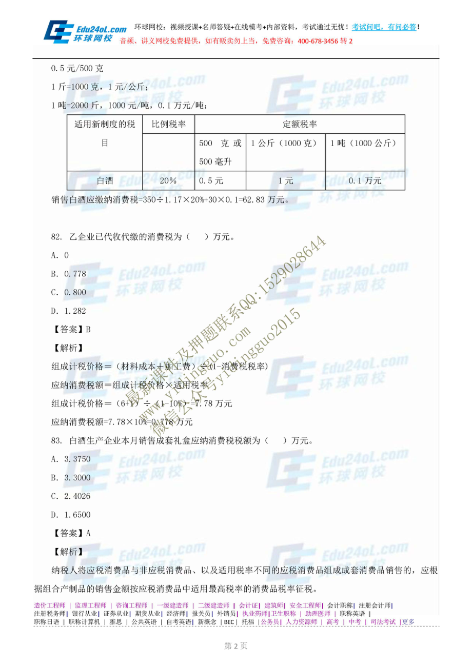 经济师-中级财政税收-真题解析班-2014年真题解析-第4讲.pdf_第2页