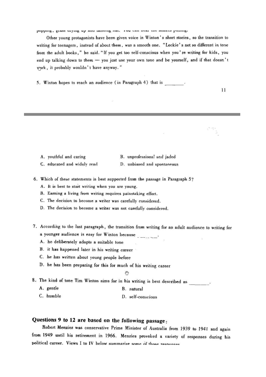 2005年武汉大学考博英语真题及详解答案.pdf_第3页