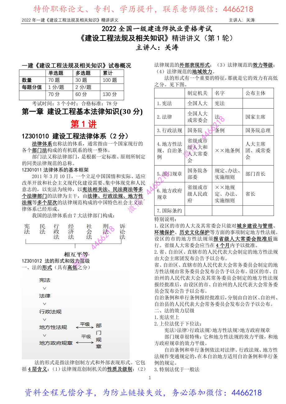 2022一建建设工程法规及相关知识教材精讲（第1-4节）含重点.pdf_第2页