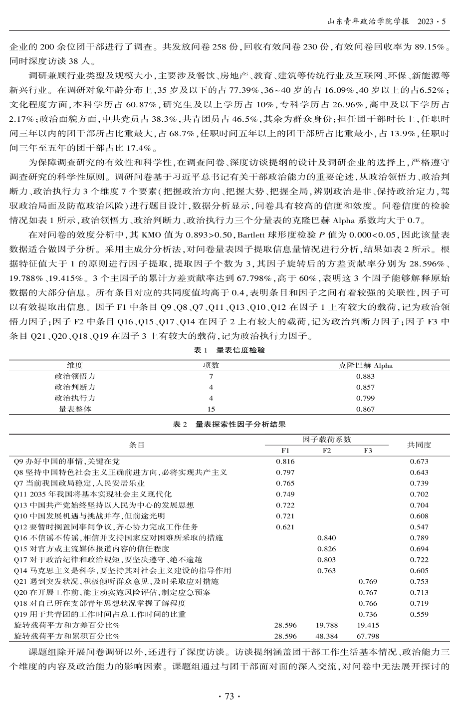 新时代民营企业团干部政治能力现状及提升对策——基于S省民营企业团干部的调查与分析.pdf_第2页