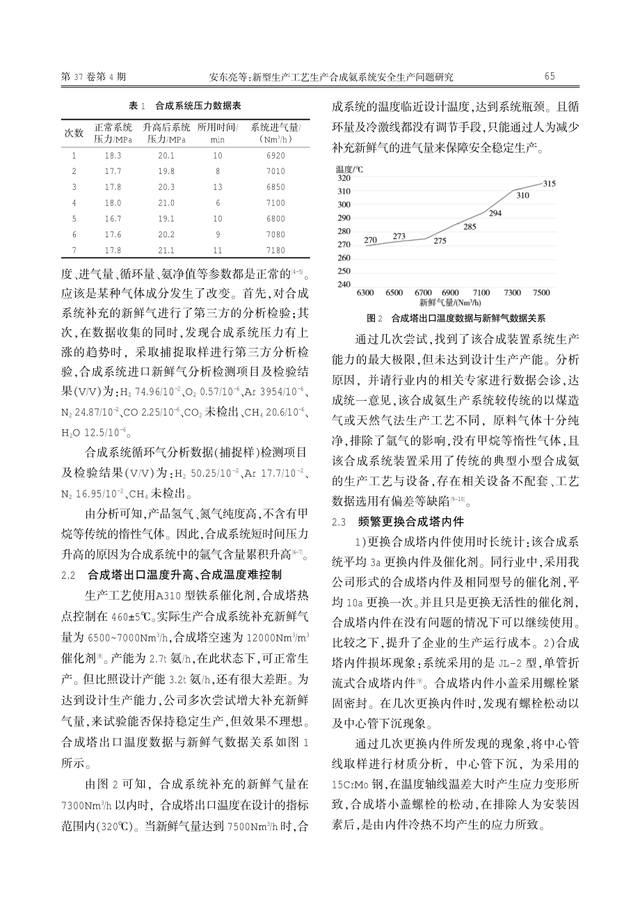 新型生产工艺生产合成氨系统安全生产问题研究.pdf_第3页