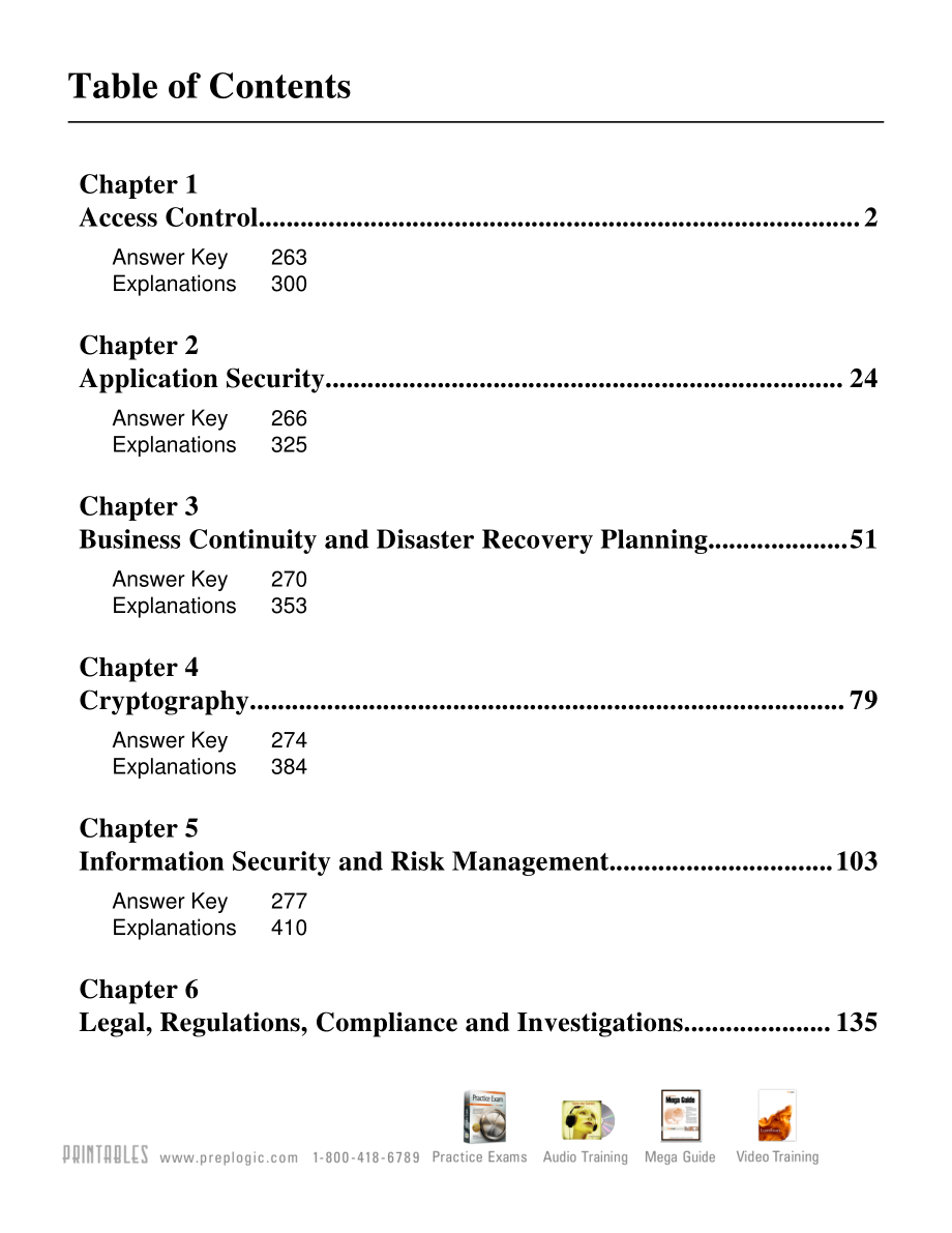 CISSP Questions, Answers & Explanations（Preplogic出版的经典习题集）.pdf_第2页