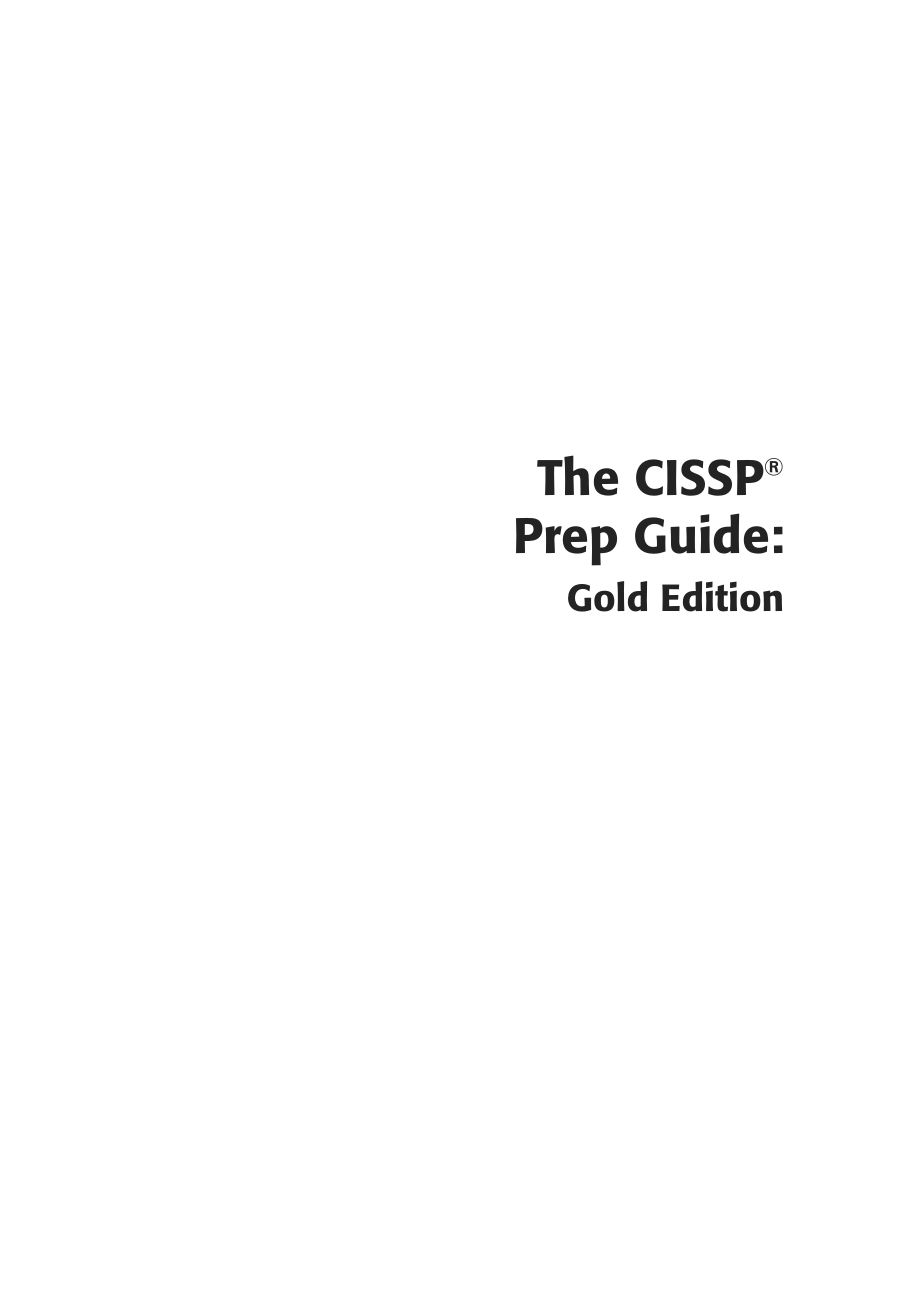 《The CISSP Prep Guide Gold Edition》 by Ronald L. Krutz and Russell Dean Vines.pdf_第3页