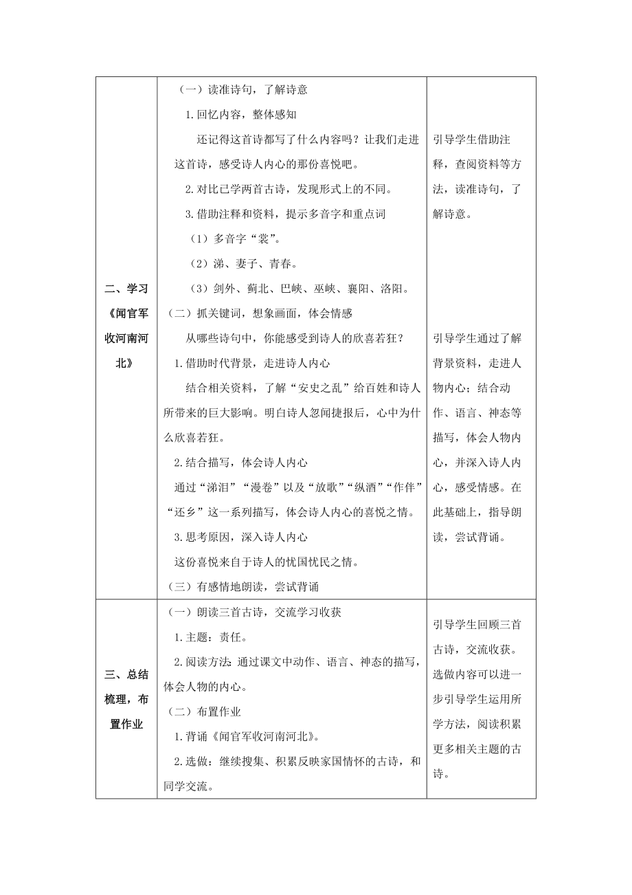 0520五年级语文（统编版）-9.古诗三首（第二课时）-1教案.docx_第2页