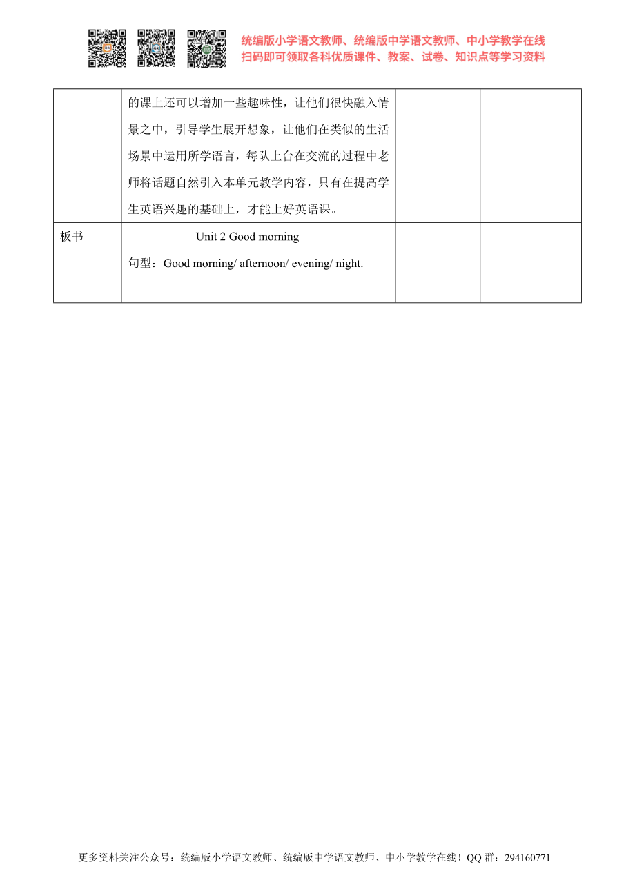 Unit 2 Good morning(2) 教案.doc_第3页