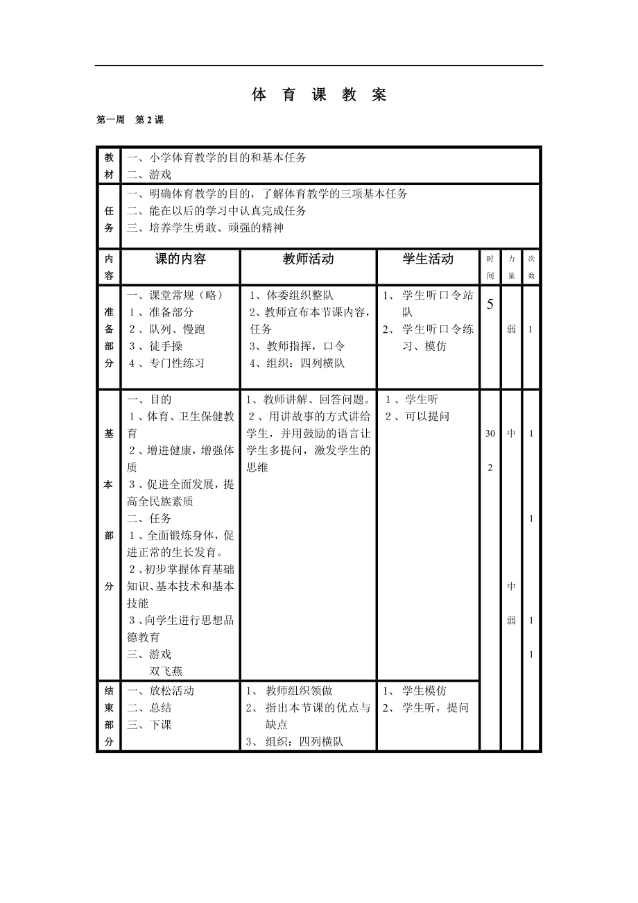 小学六年级上册体育教案【虚拟宝库网www.xunibaoku.com】.doc_第2页