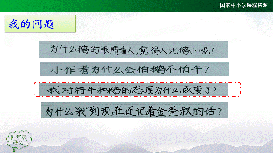 1119四年级【语文(统编版)】牛和鹅(第二课时)-2课件 .pptx_第2页