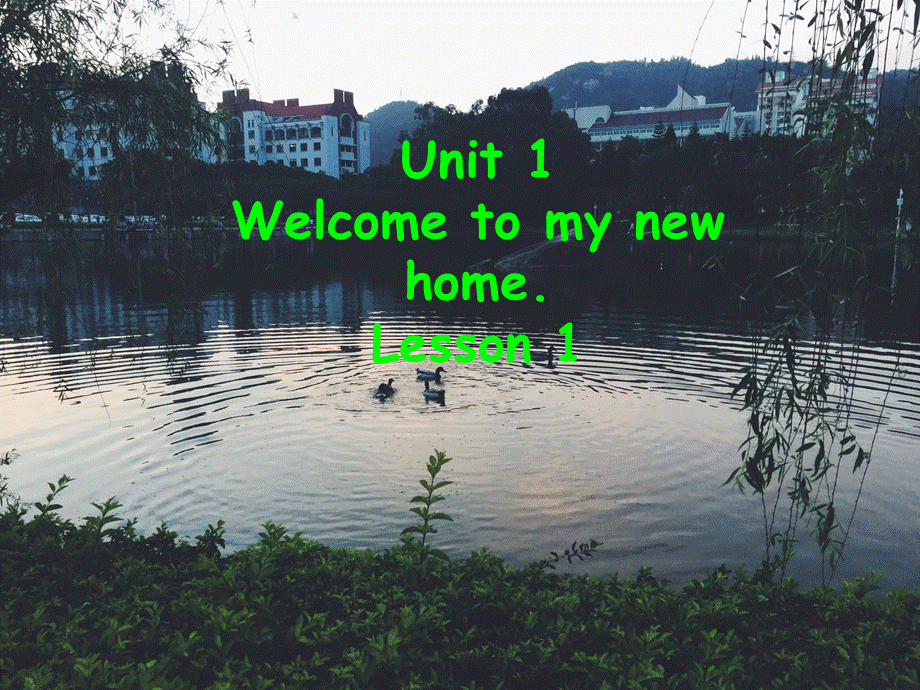 Unit 1 Welcome to my new home! Lesson 1 课件3.ppt_第1页