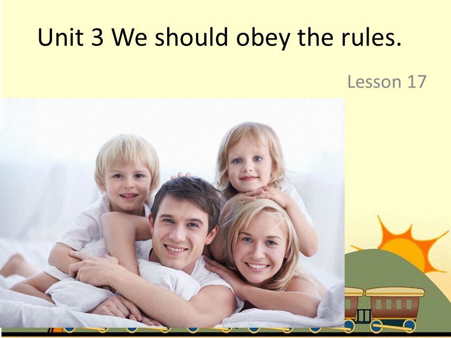 Unit 3 We should obey the rules Lesson 16课件2.ppt_第1页