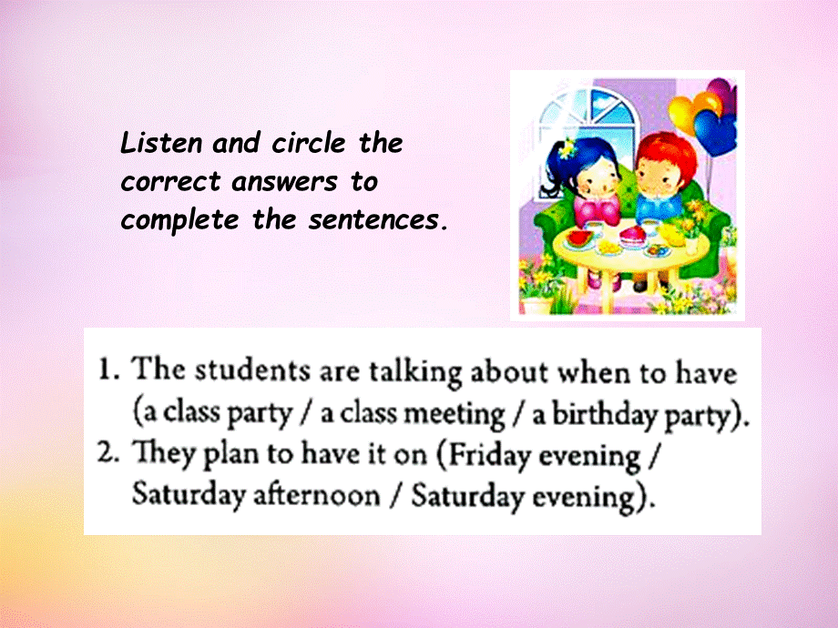 辽宁省东港市黑沟中学八年级英语上册 Unit 10 If you go to the partyyou'll have a great time section A（2a-2d）课件.ppt_第2页