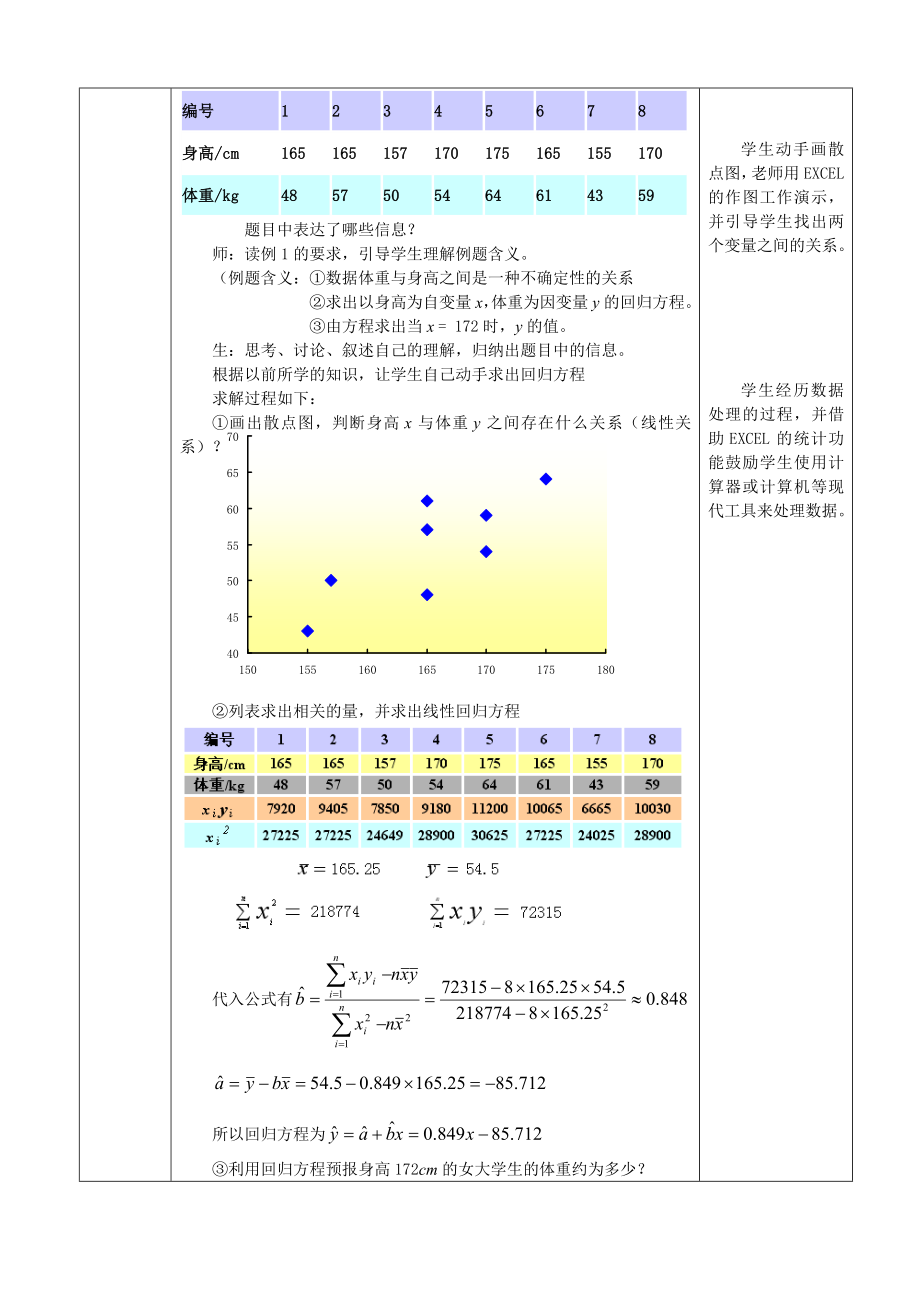 1.1回归分析的基本思想及其初步应用第1课时.doc_第2页