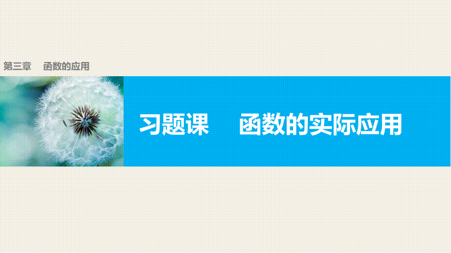 高中数学（人教版A版必修一）配套课件：第三章 习题课.pptx_第1页