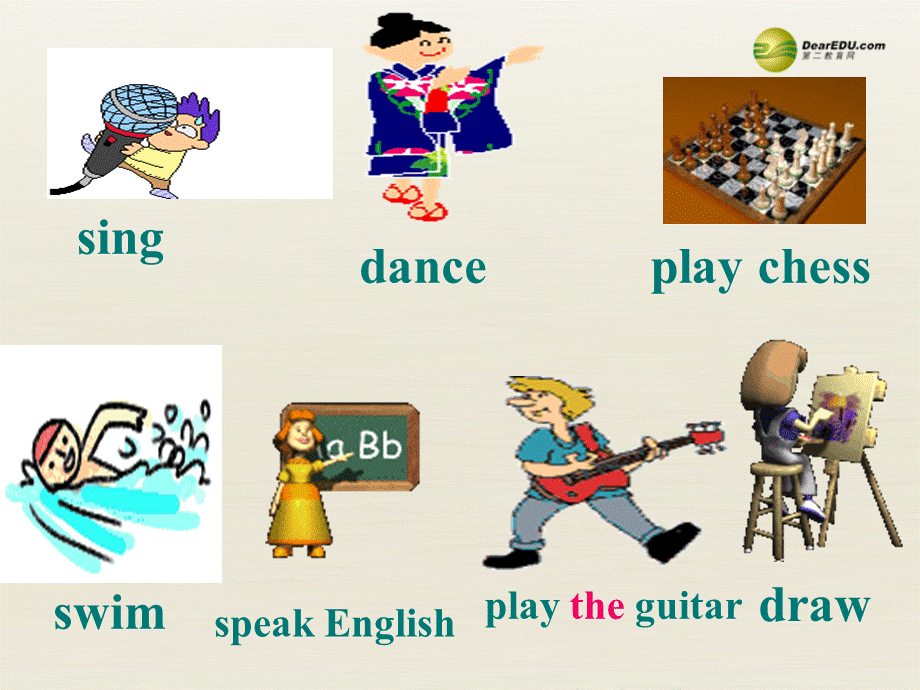 【名校精品】 2Unit 1 Can you play the guitarPeriod课件1.ppt_第2页