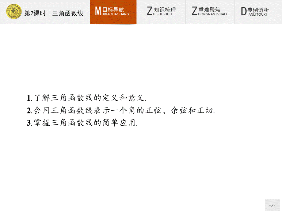 2018版高中数学人教A必修4课件：1.2.1.2 三角函数线.ppt_第2页