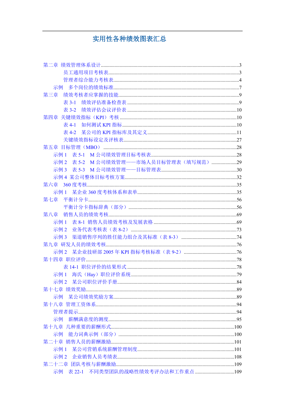 华为公司实用性各种绩效图表汇总 .doc_第1页