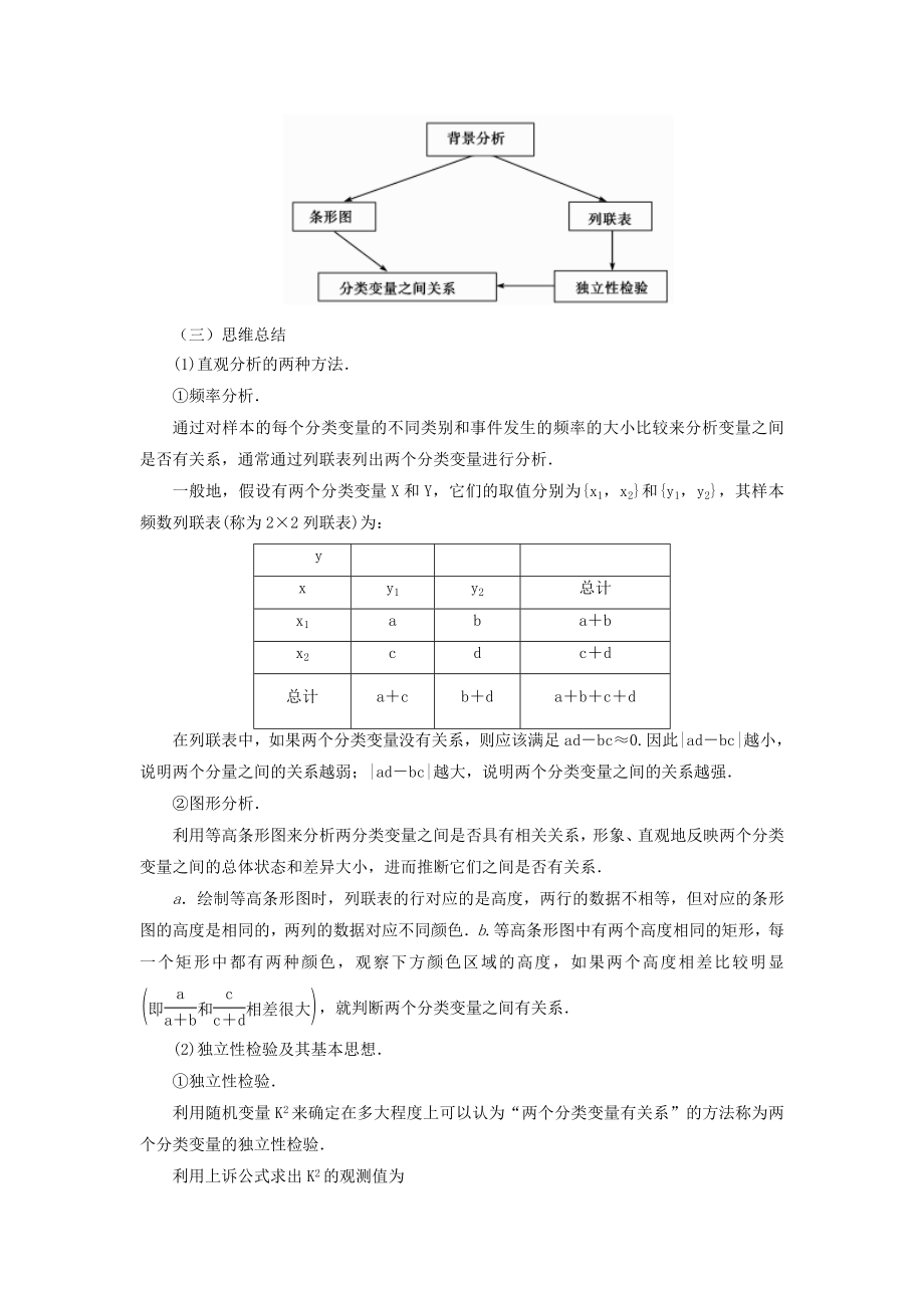 高中数学 人教A版选修1-2 1.2独立性检验的基本思想及其初步应用 学案 (1).doc_第3页