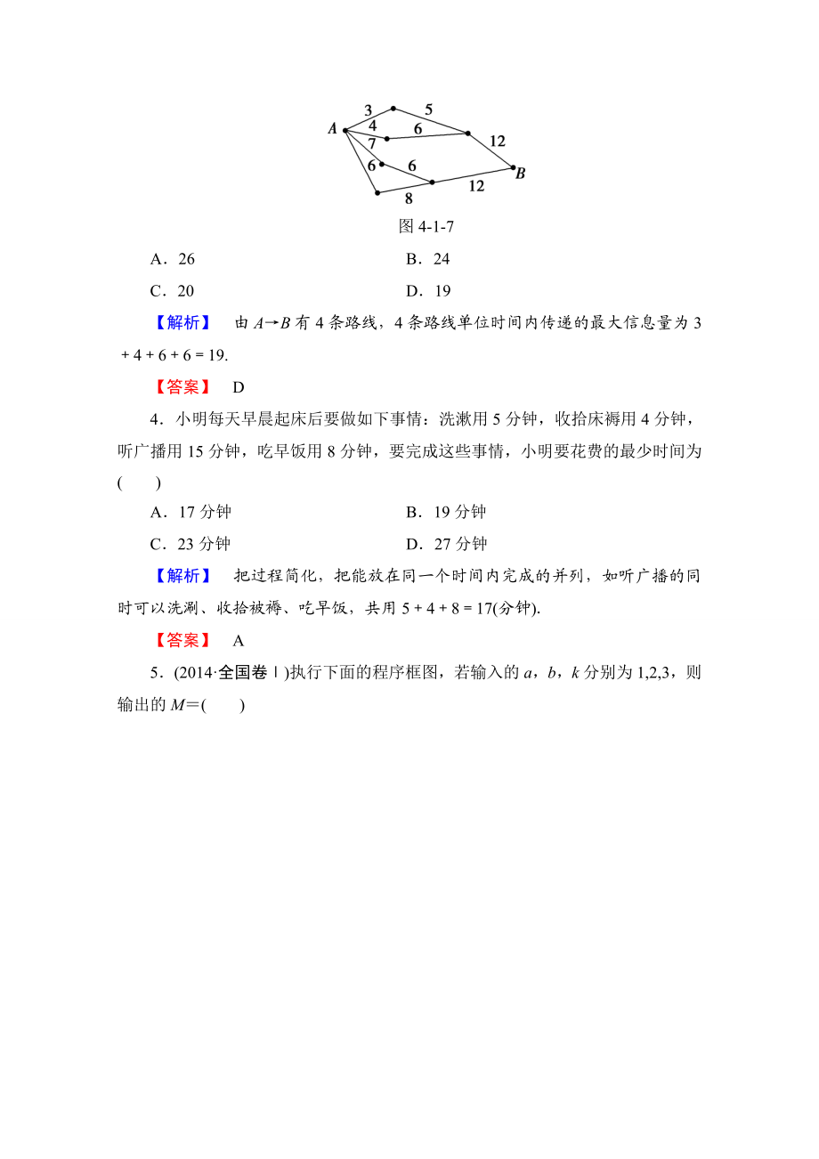 2016-2017学年高中数学人教A版选修1-2 第四章 框图 学业分层测评12 Word版含答案.doc_第2页