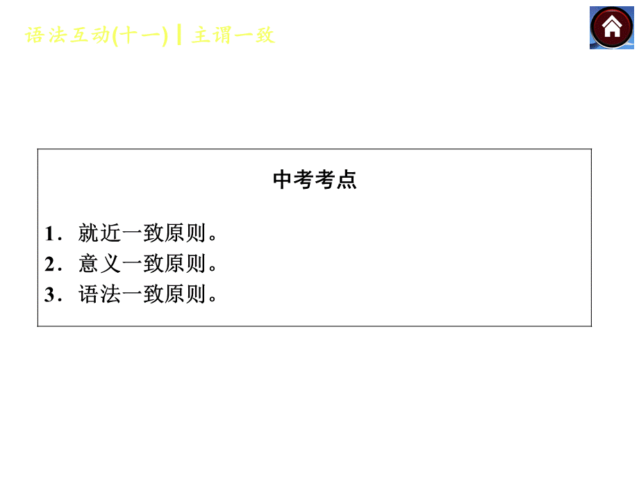 【中考复习方案】（人教版）九年级英语复习课件：语法互动十一　主谓一致（共12张PPT）.ppt_第2页