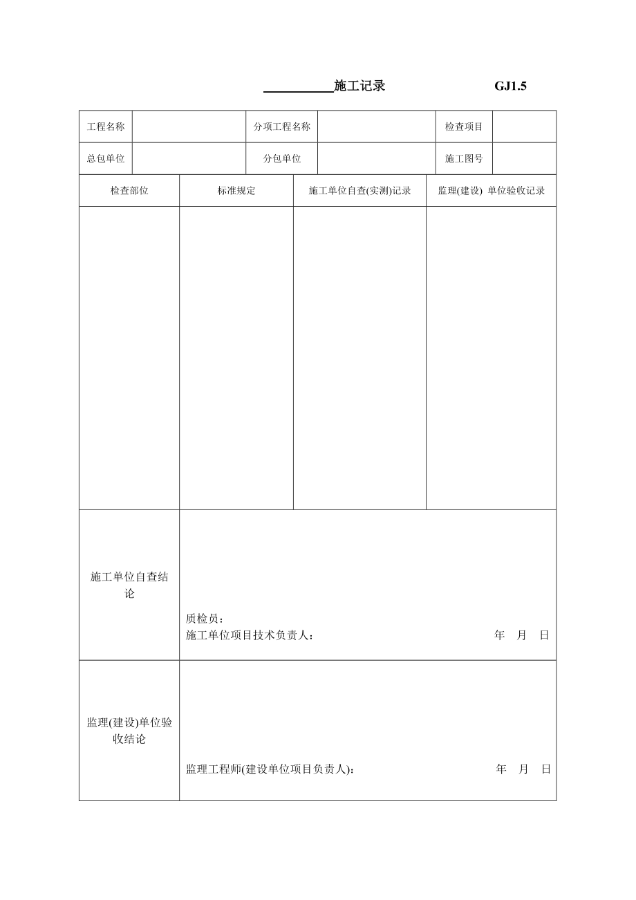 施工记录 GJ1.doc_第1页