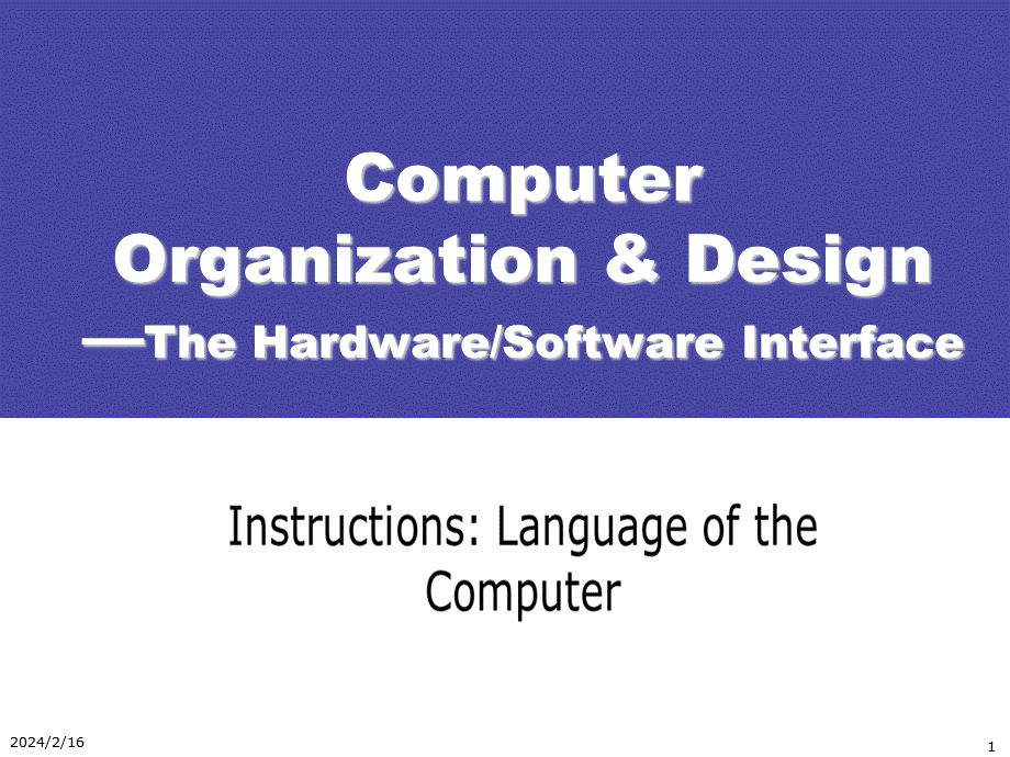 2.Language+of+the+Computer.ppt_第1页