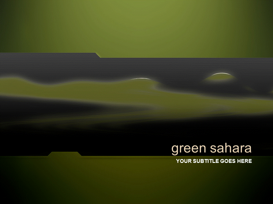 抽象精品ppt模板green_sahara235.ppt_第1页