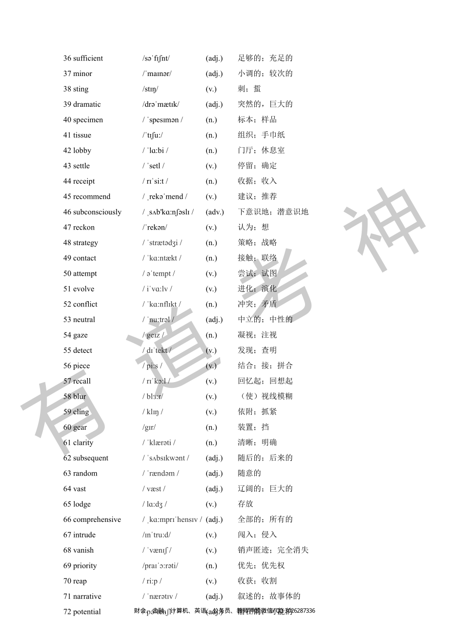 2017年四级真题高频词汇（6月12月）.pdf_第2页