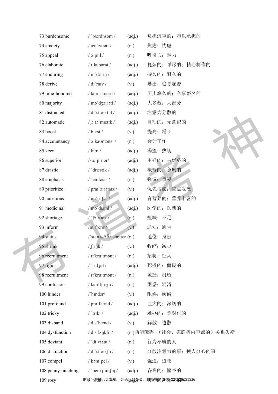 2017年四级真题高频词汇（6月12月）.pdf_第3页