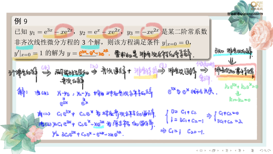 基础班6-3 线性微分方程的解的结构（【公众号：最新考研资料】免费分享）.pdf_第3页