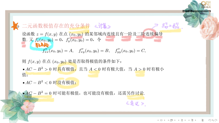 基础班4-3 多元函数的极值问题（【公众号：最新考研资料】免费分享）.pdf_第3页