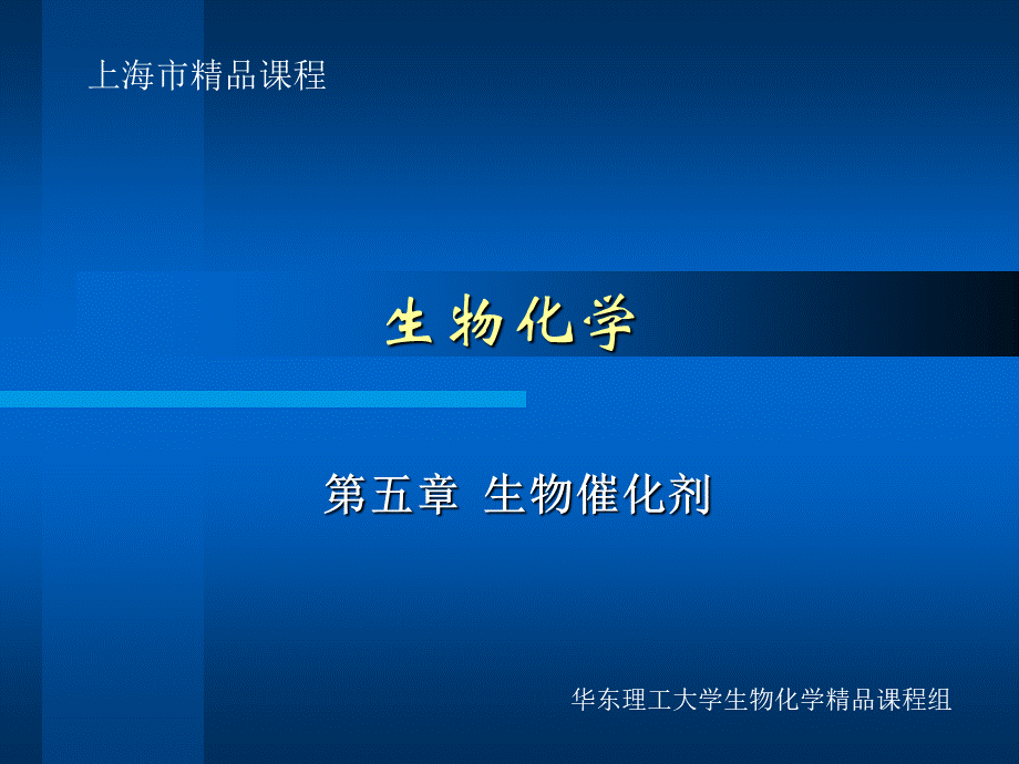 华东理工生物化学chap05.ppt_第1页